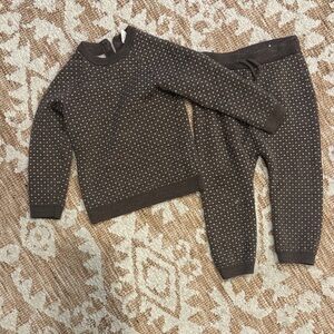 H&M Brown 100% heavyweight Knit Set (HOLE)
